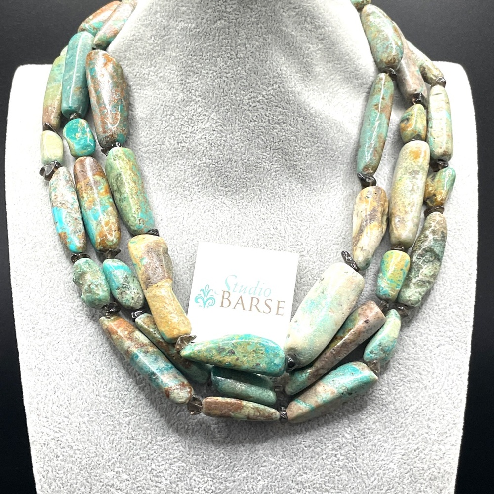 Studio Barse Chunky Turquoise Statement Necklace - image 1